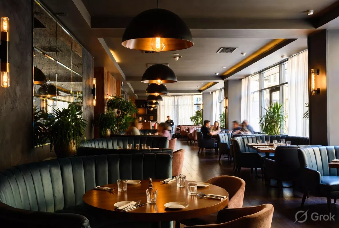 Flora Melbourne Indian restaurant Melbourne CBD elegant dining room interior for date night and group dining