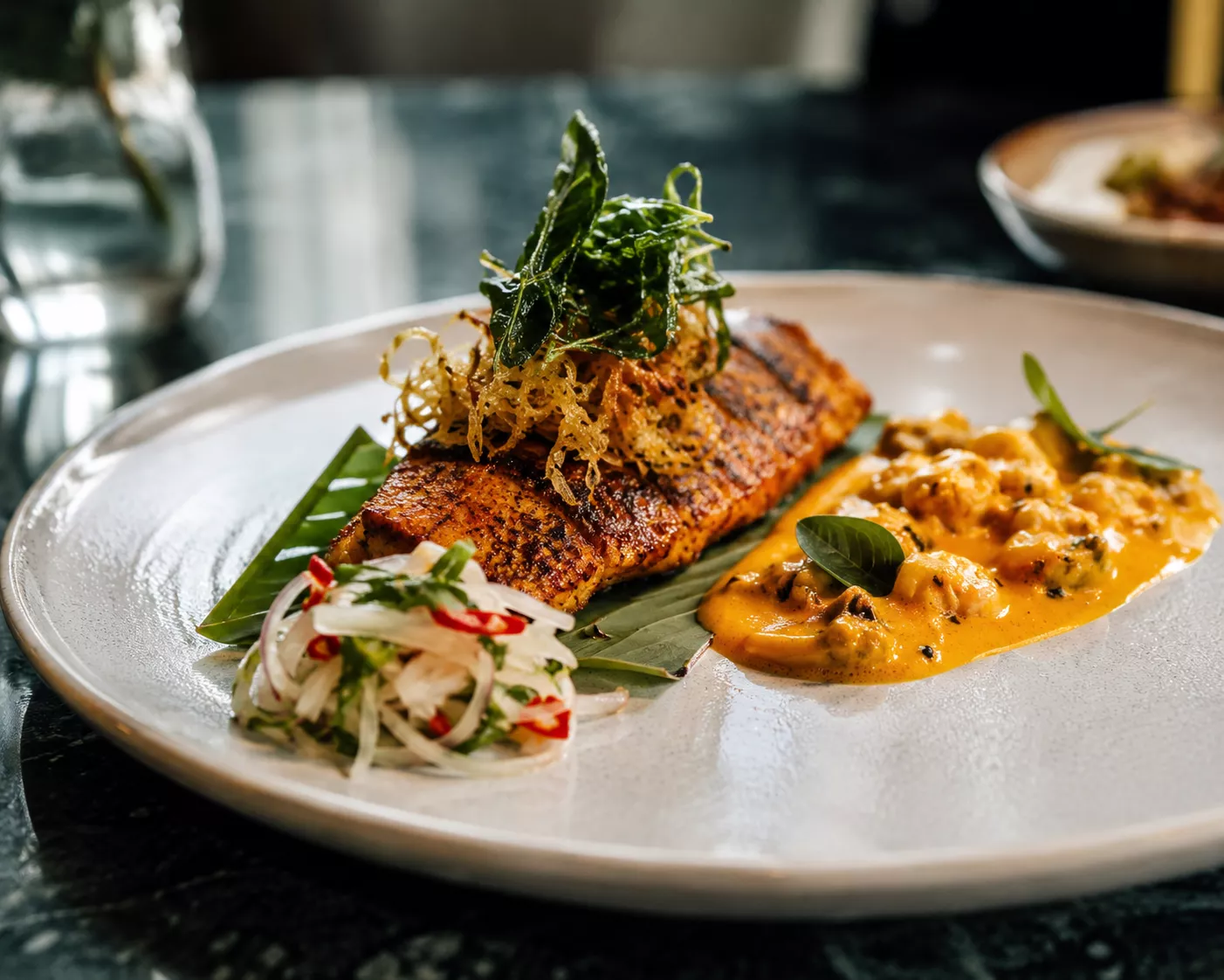 Victorian seasonal produce used in contemporary Indian food at Flora Melbourne